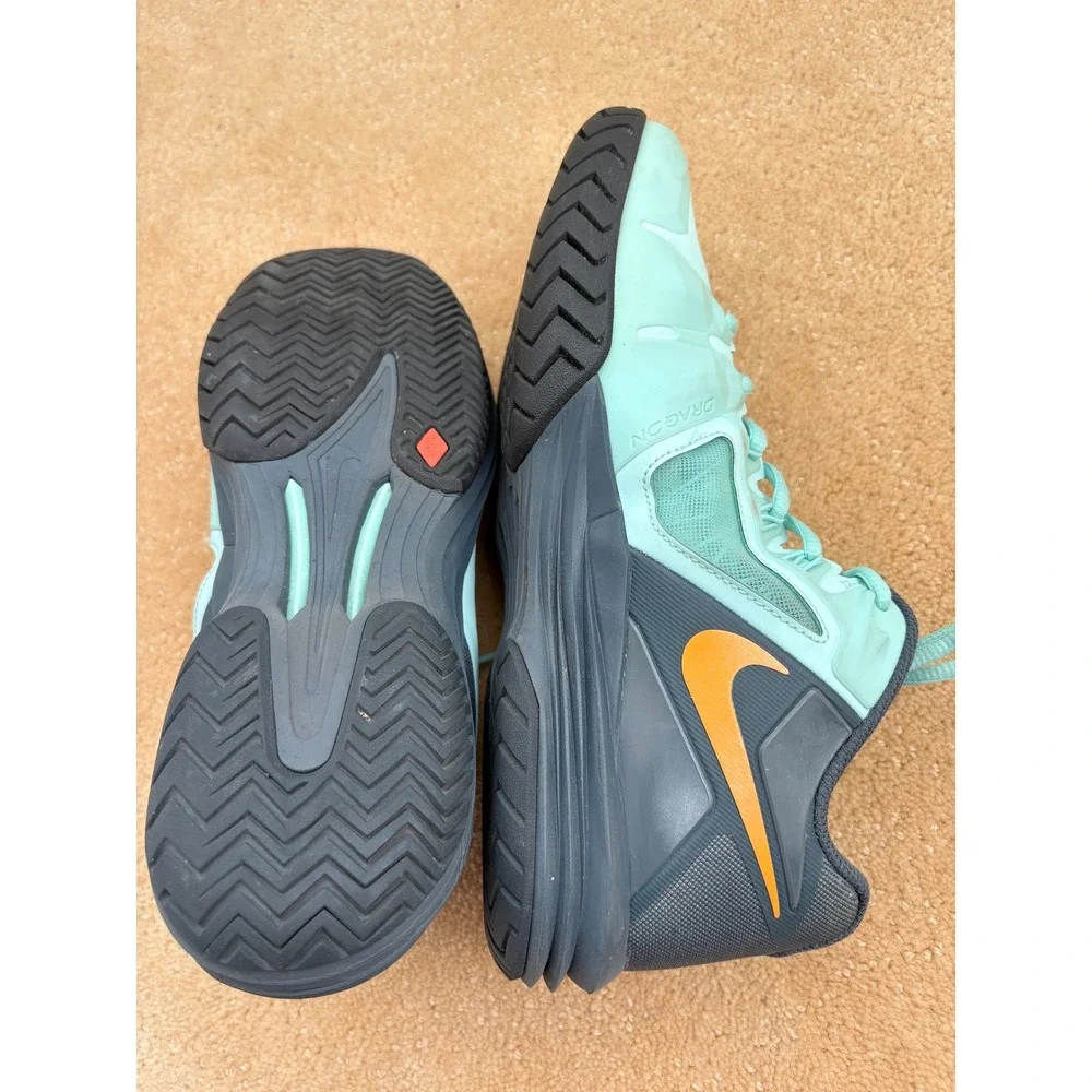 Nike Lunar Ballistec 1.5 Men Size 8.5 Tennis Shoes Green Orange LunarSole‎